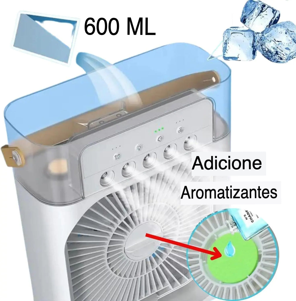 Ventilador Humidificador de Agua Portatil