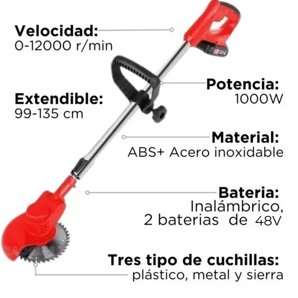 TURBO Cordless Lawn Mower [2 48V BATTERIES]